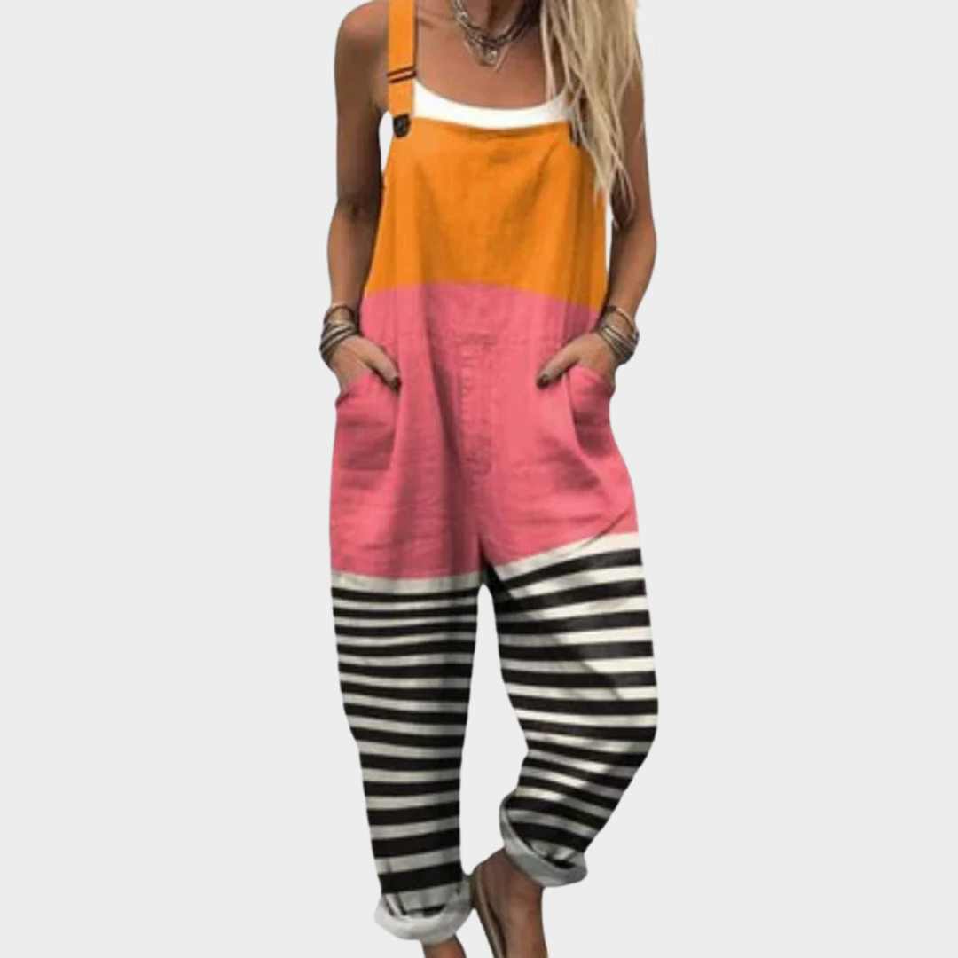 Comfortabele Geprinte Salopette