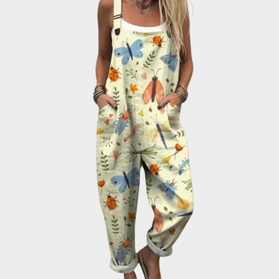 Comfortabele Geprinte Salopette