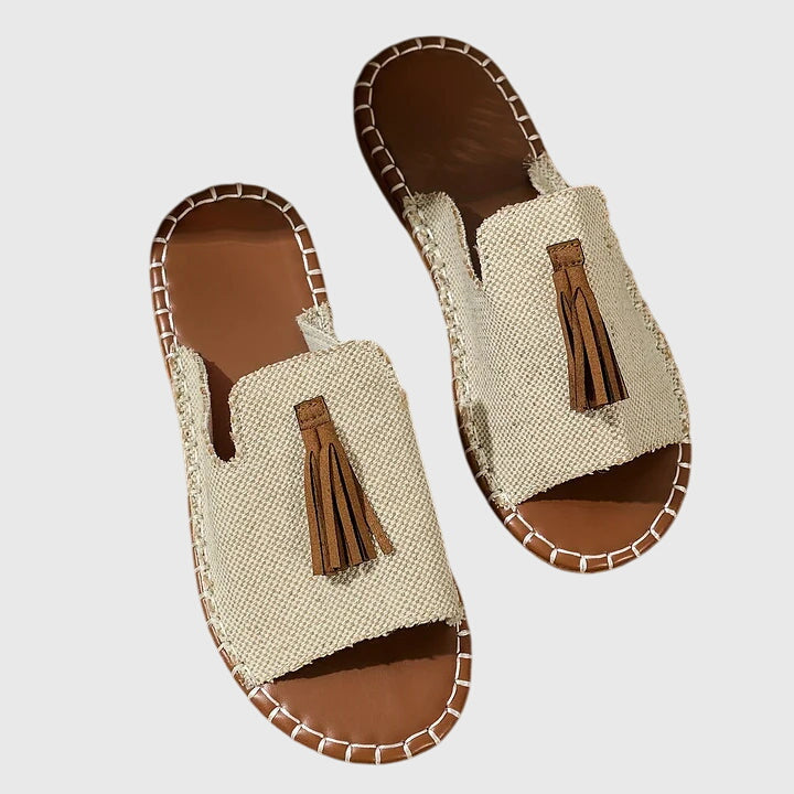 DELACROIX | Boheemse Sandalen Met Pompons Pauline