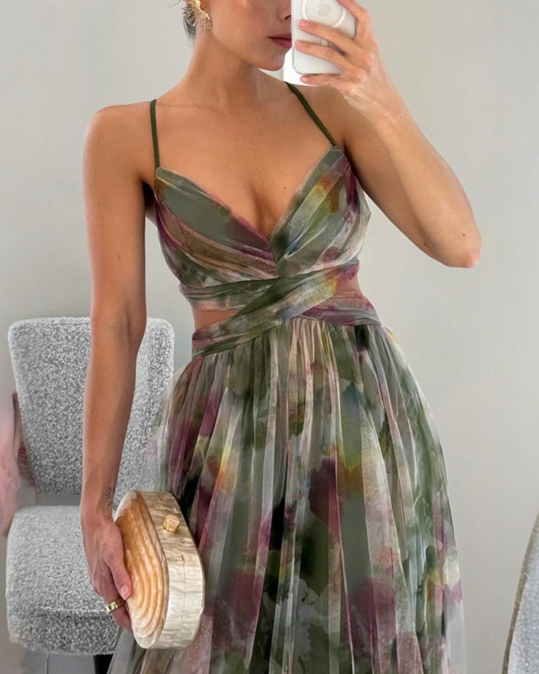 La Scintilla| Maxi Jurk Elegante Bloemenprint