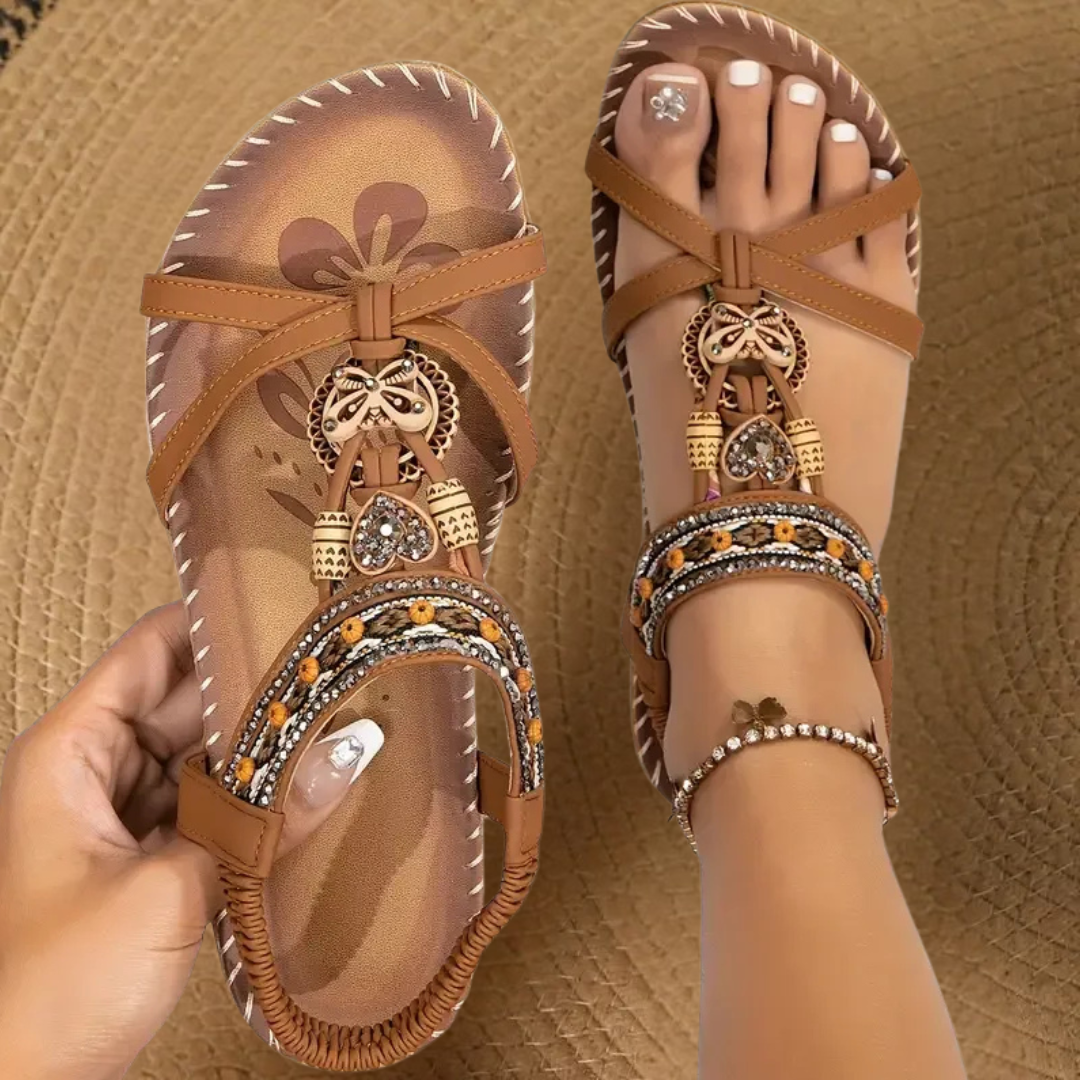 Nada – Ibiza-stijl orthopedische sandalen voor comfort & elegantie