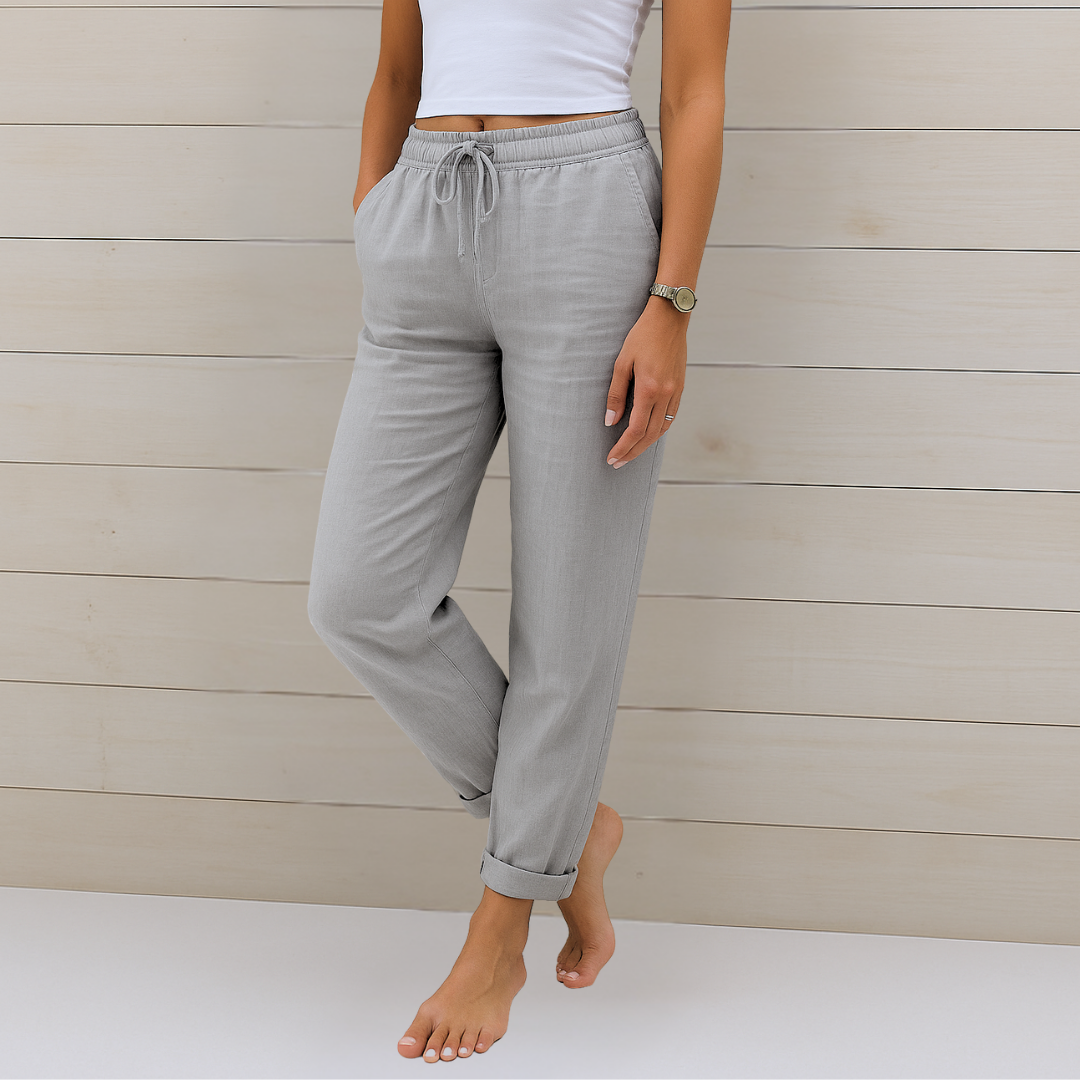 Susy - Ademend Linnen Broek