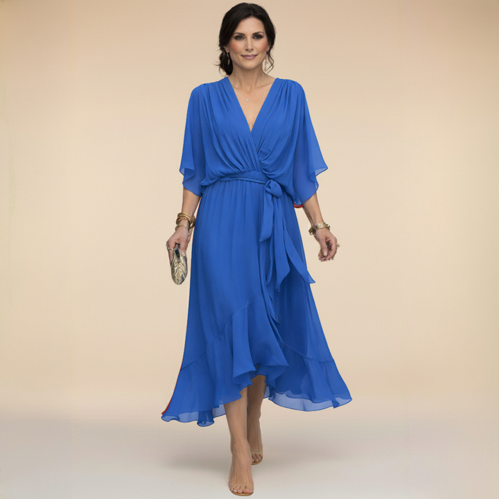 Sfumato | Chiffon Jurk met V-hals
