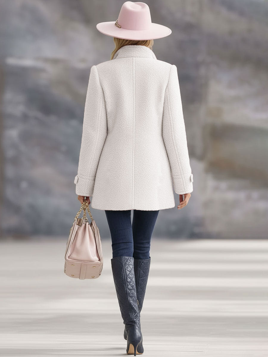 Rosalie | Vintage roze fleece jack met rits