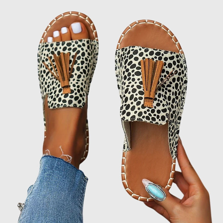 DELACROIX | Boheemse Sandalen Met Pompons Pauline