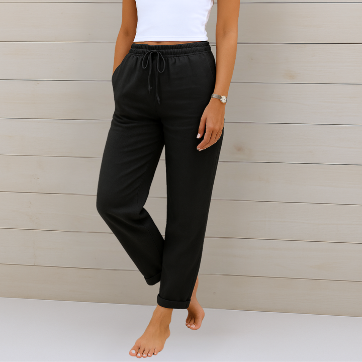 Susy - Ademend Linnen Broek