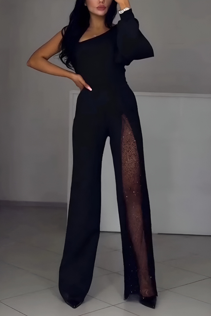 Sofía™ | Elegante jumpsuit met glanzende details