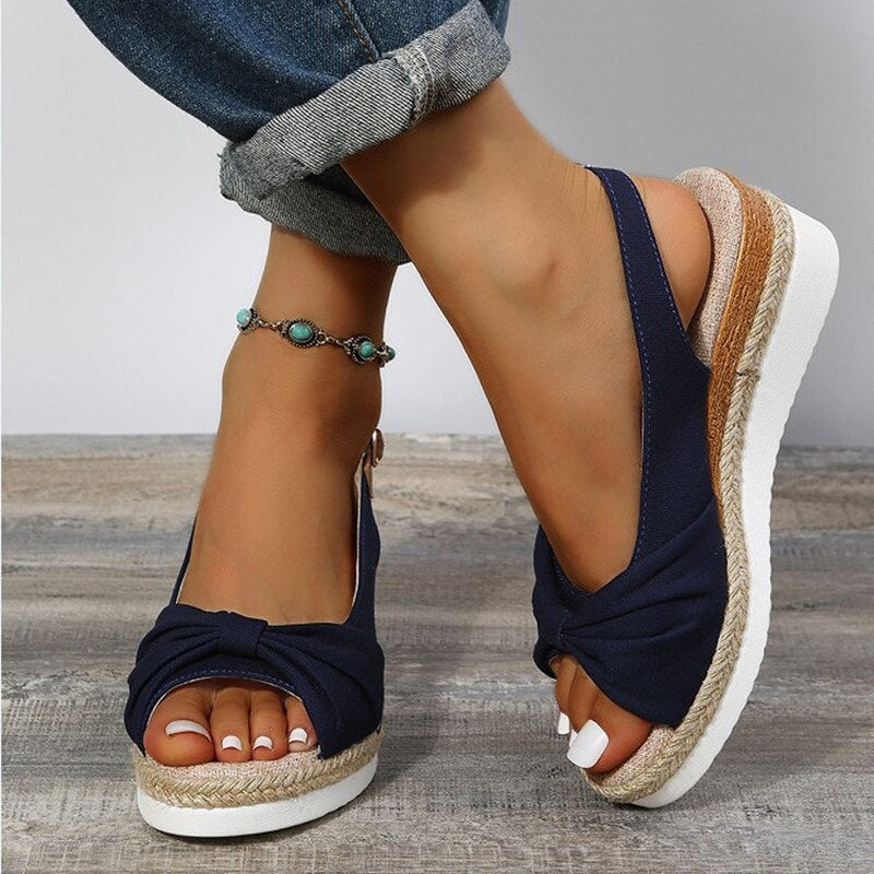 Schoenen – Peep-Toe Comfort Sandalen