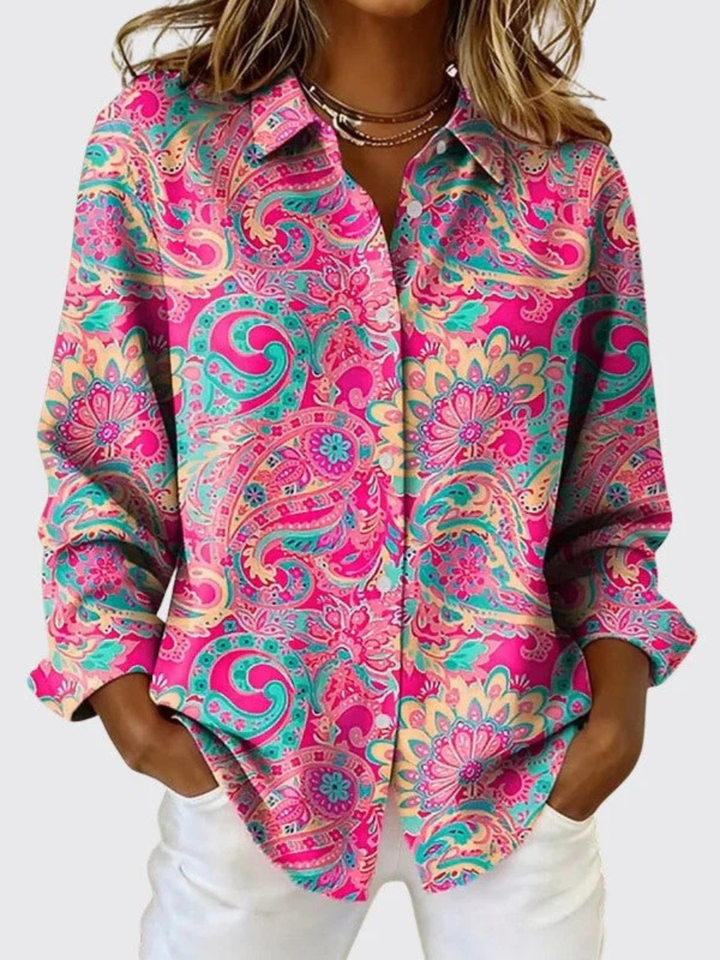 Ingeborg | Sierlijke Paisley Blouse