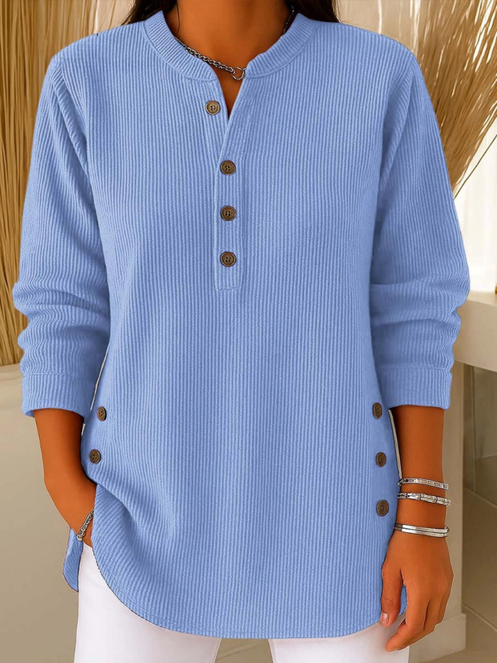 Mieke | Henley-tuniek met knopen