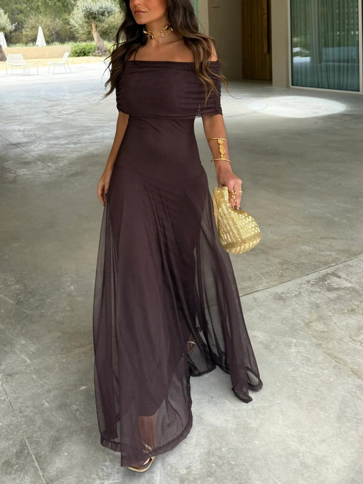 Camila | Elegante Maxi Jurk Mesh