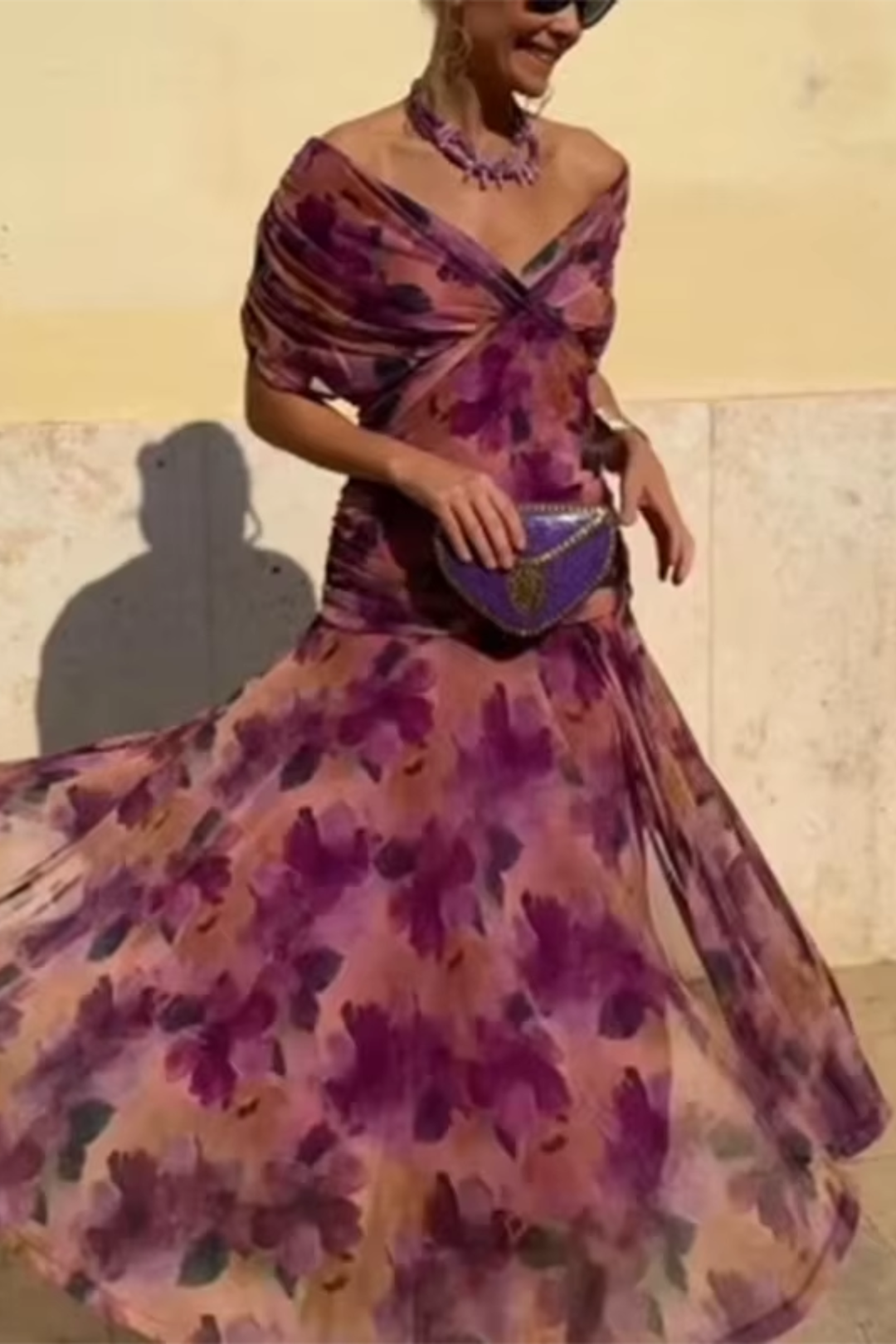 ANA | ELEGANTE MAXI PLEAT JURK