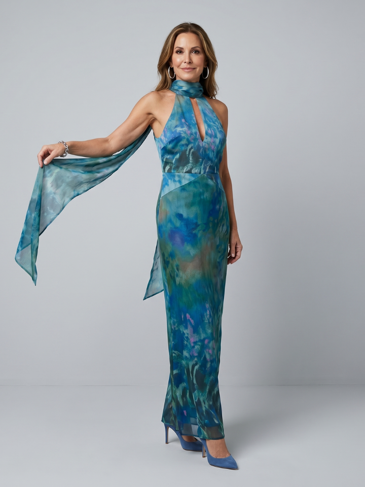 Juniper | Sleevless Maxi Jurk met Halterhals