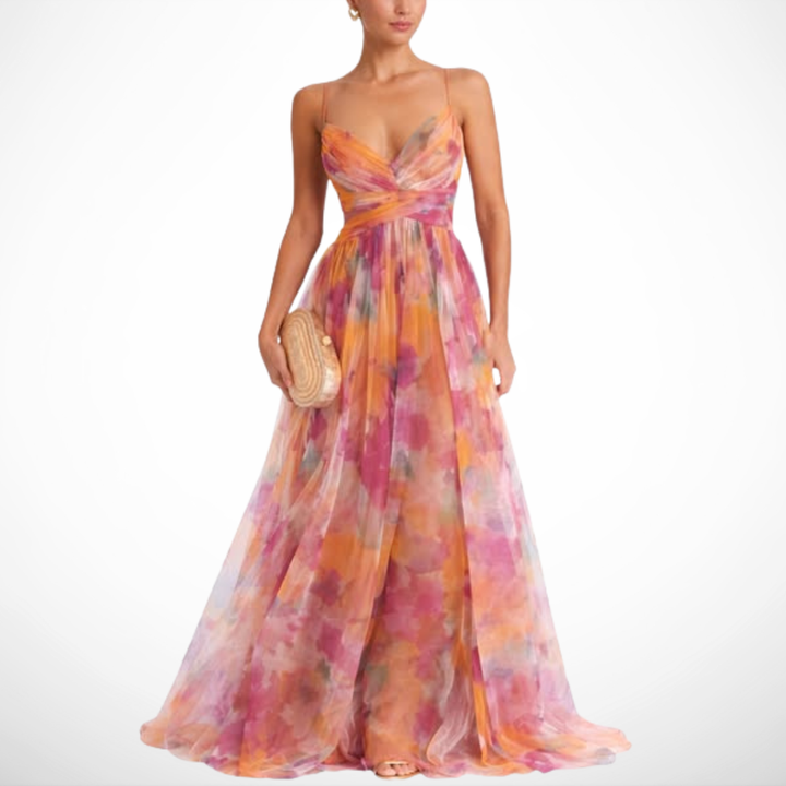 La Scintilla| Maxi Jurk Elegante Bloemenprint