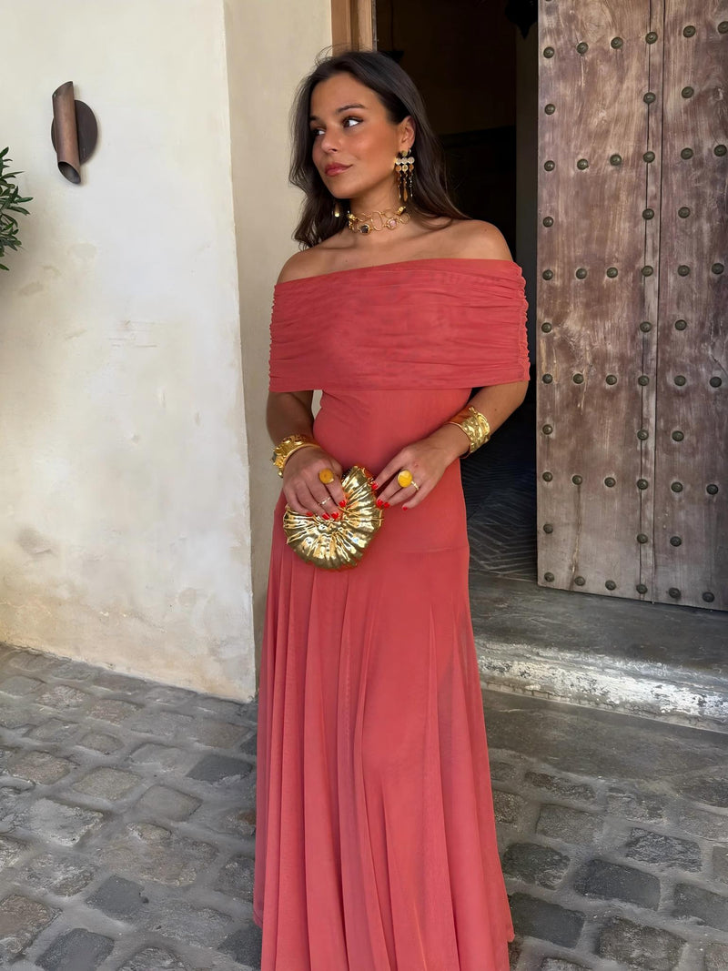 Camila | Elegante Maxi Jurk Mesh
