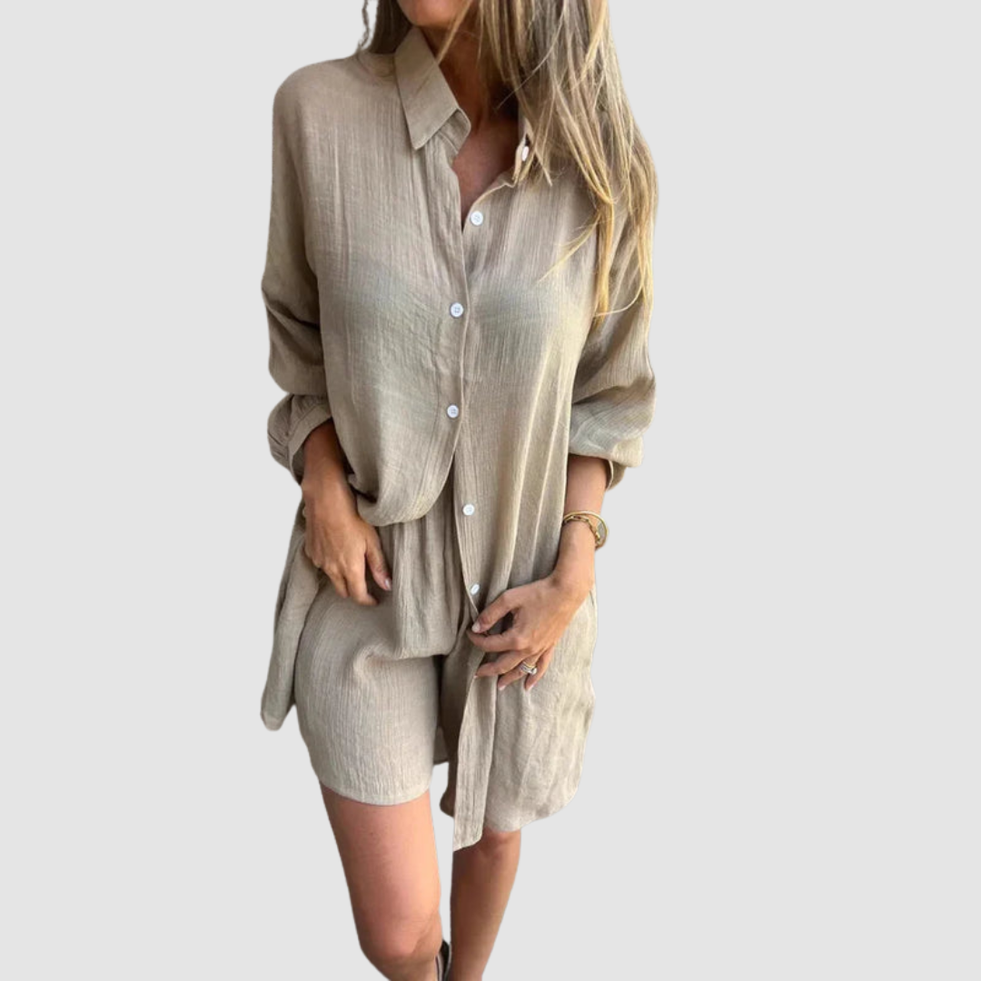 Gennie™ Stijlvolle Twee-delige Set | Cropped Blazer en Pantalonrok