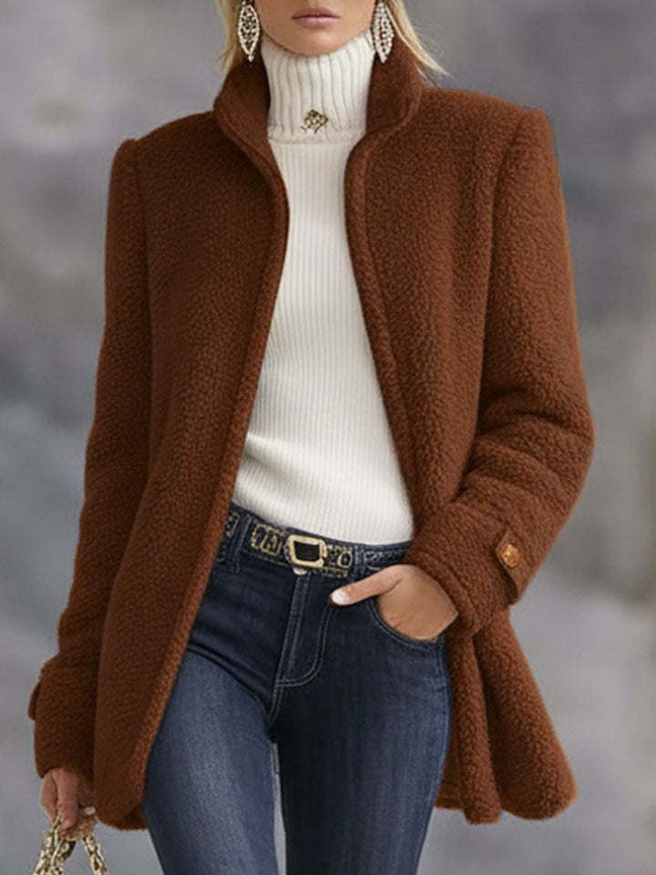 Rosalie | Vintage roze fleece jack met rits