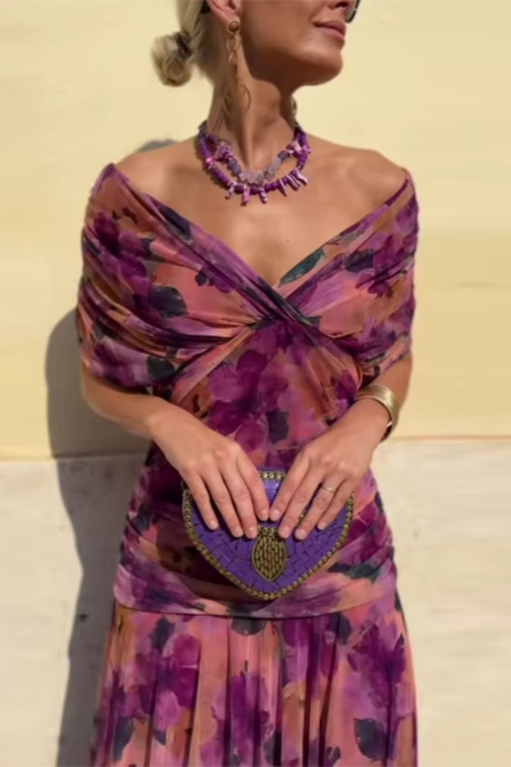 ANA | ELEGANTE MAXI PLEAT JURK