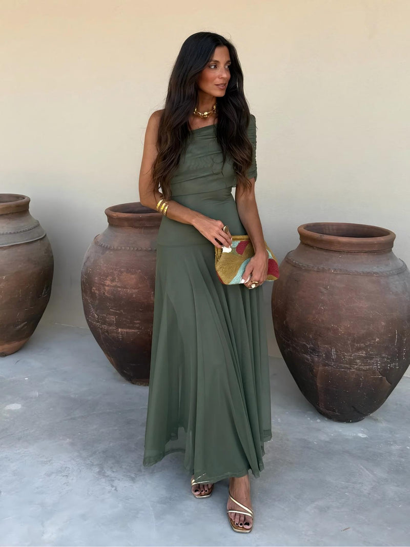 Camila | Elegante Maxi Jurk Mesh