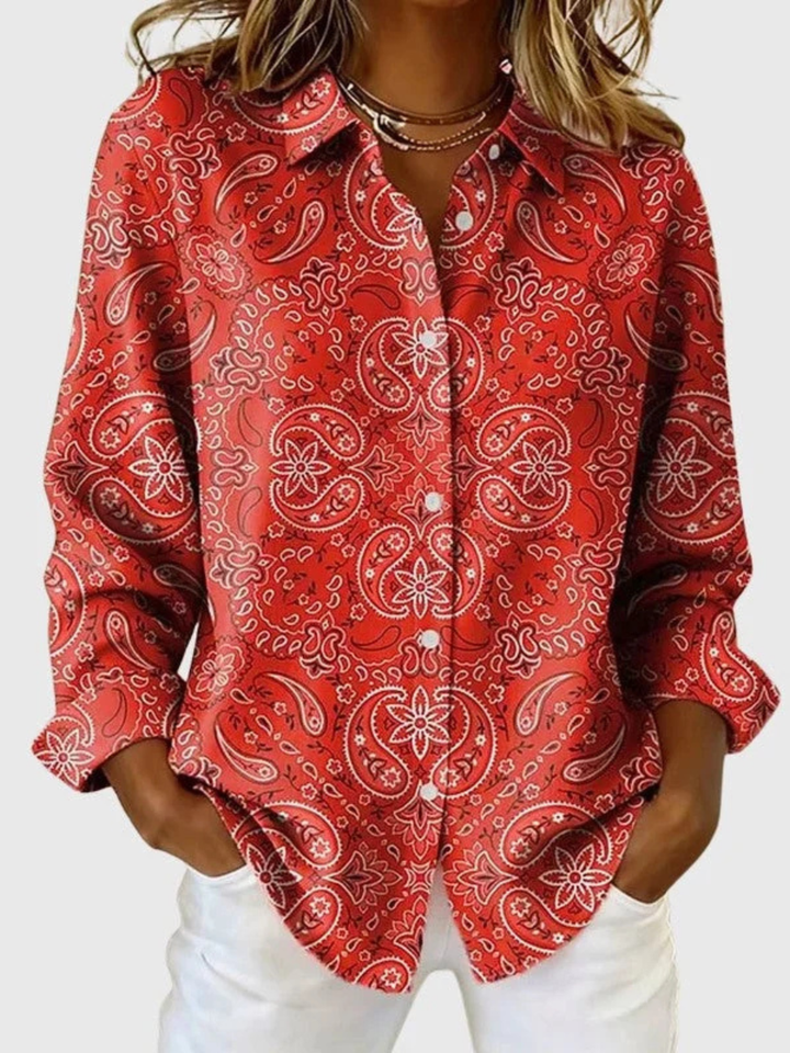 Ingeborg | Sierlijke Paisley Blouse