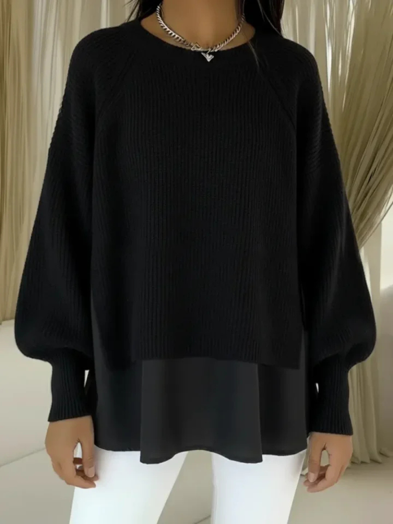 Teuntje | Trui met gelaagde look