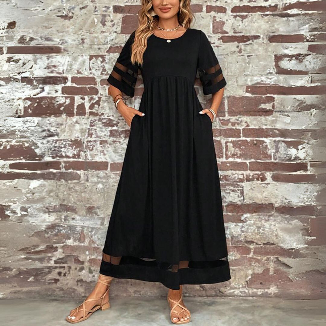 Aubrey™ – Flatterende Midi-jurk met Tummy-versteviging