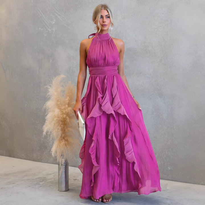 Maxi-jurk met Volants Celestia