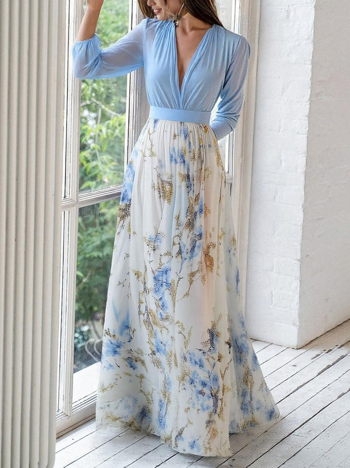 Prachtige Maxi Jurk met Bloemenprint