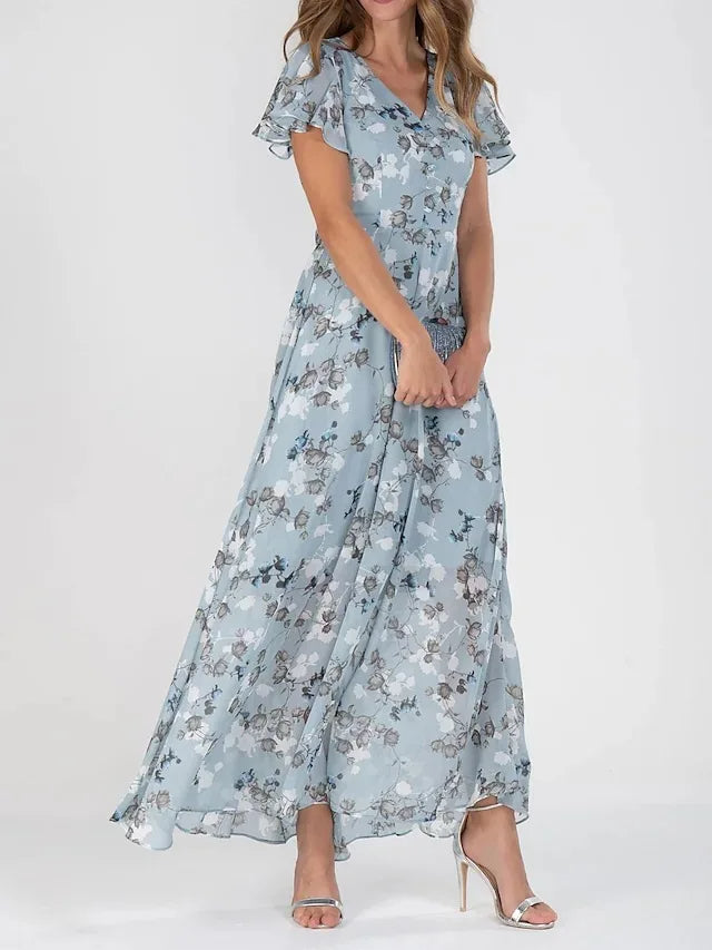 Vestido glamoroso que cubre el abdomen