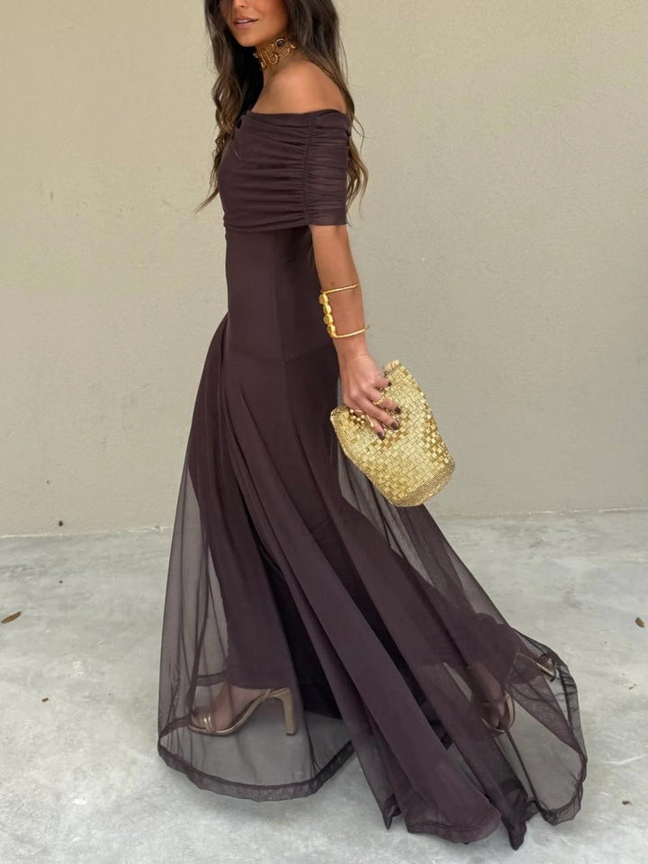 Camila | Elegante Maxi Jurk Mesh