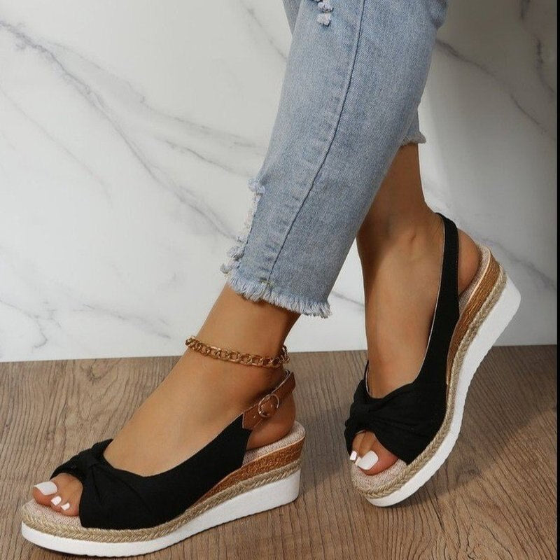 Schoenen – Peep-Toe Comfort Sandalen