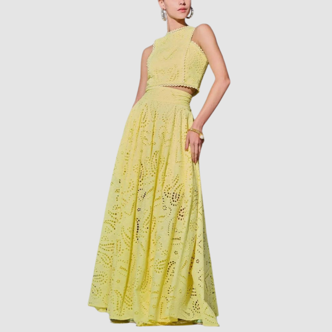 Tallie™ Verfijnde Twee-Delige Set | Elegante Twee-Delige Set voor Zomerse Chic