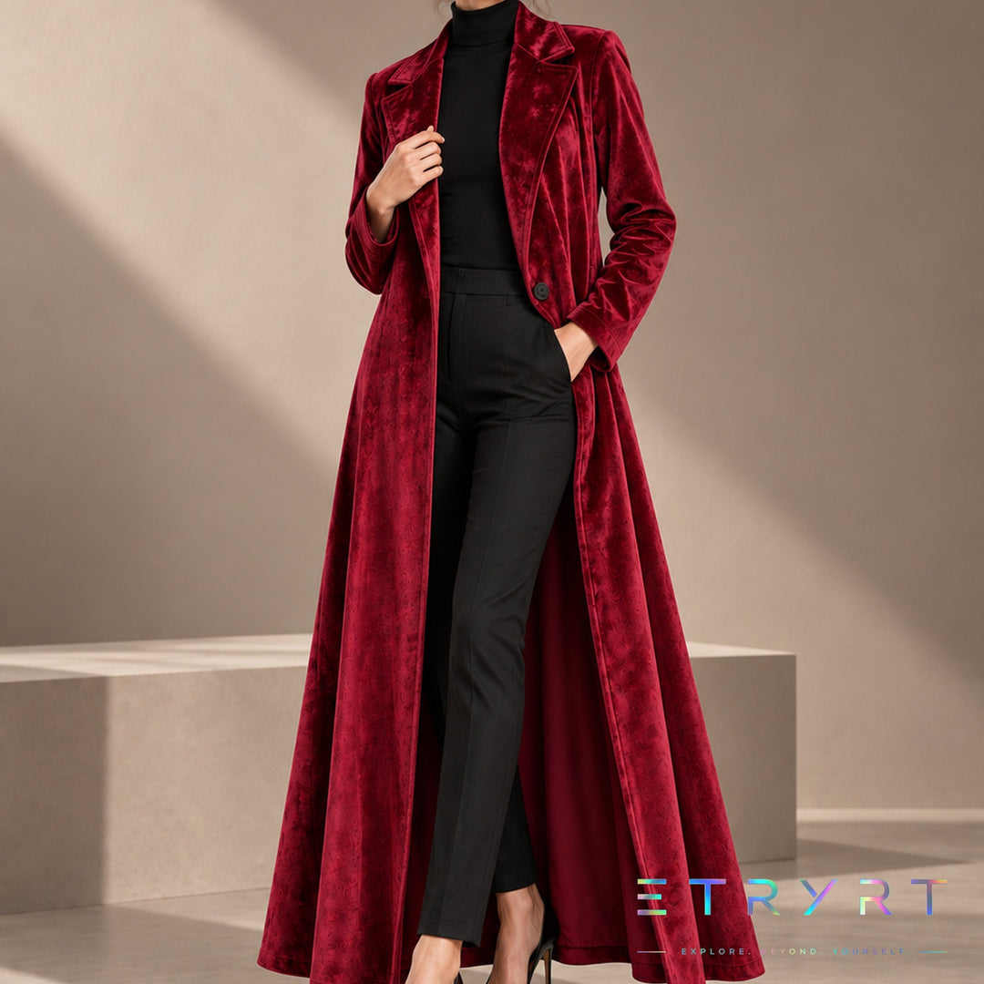 Béatrice | Lange open velvetjas