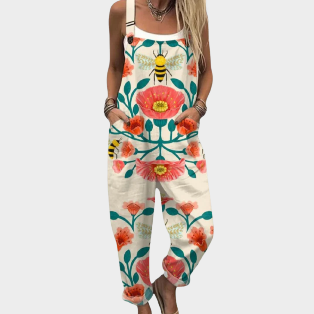 Comfortabele Geprinte Salopette