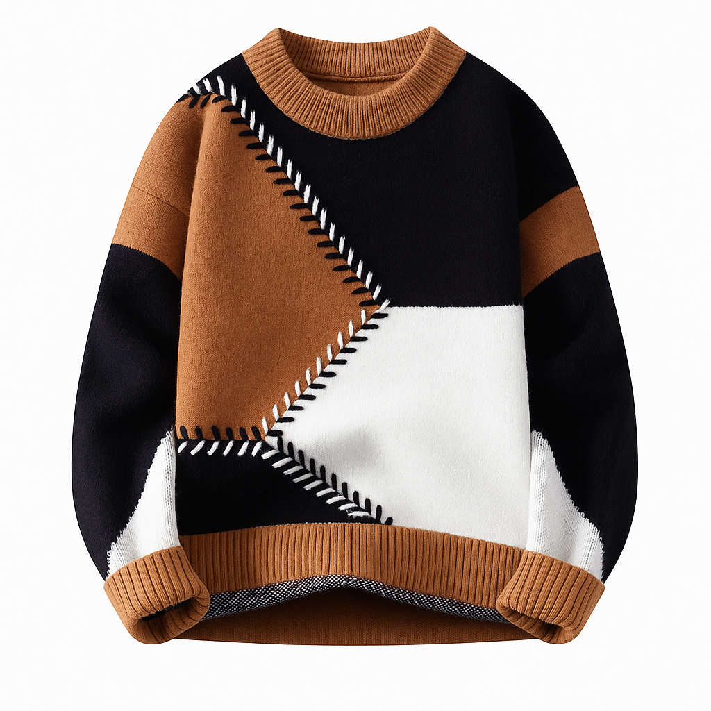Edgy Patch Sweater
