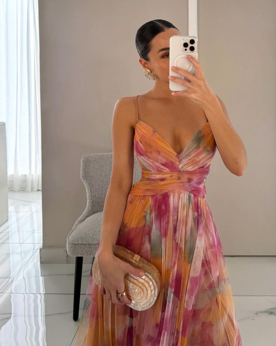 La Scintilla| Maxi Jurk Elegante Bloemenprint