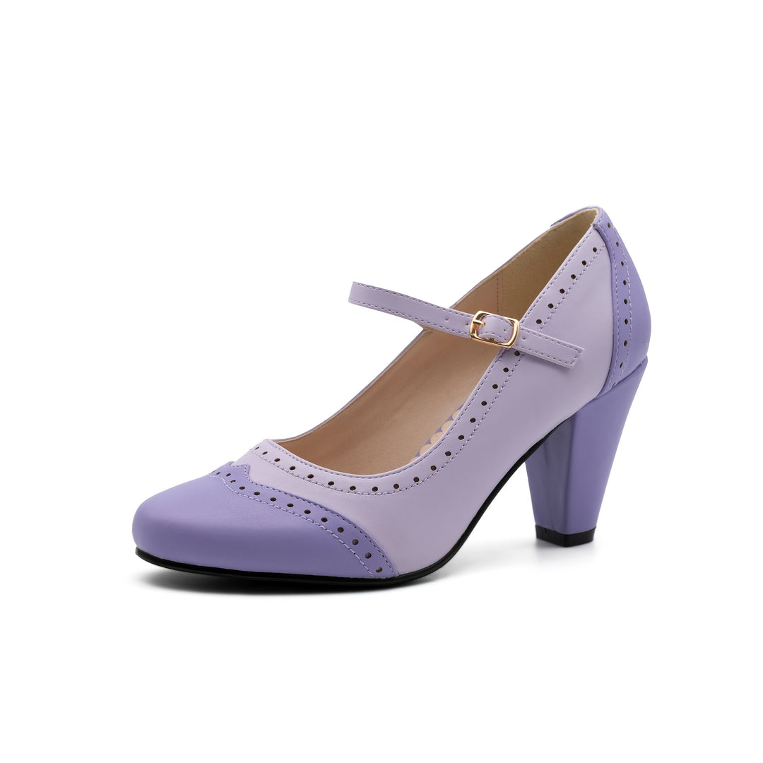 Amy™ | Elegante bicolor pumps met comfortabele hak