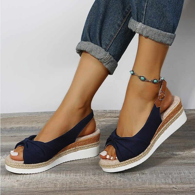 Schoenen – Peep-Toe Comfort Sandalen