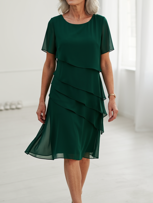 Juliette – Elegante en vloeiende jurk met ruffles