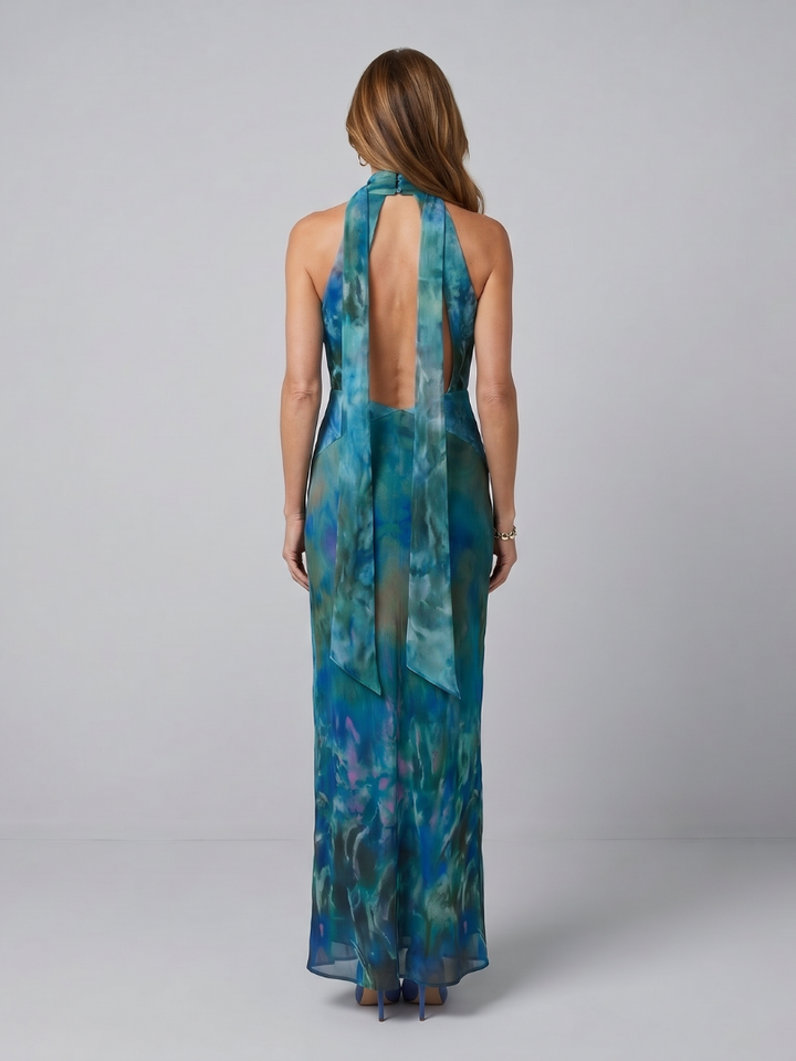 Juniper | Sleevless Maxi Jurk met Halternek