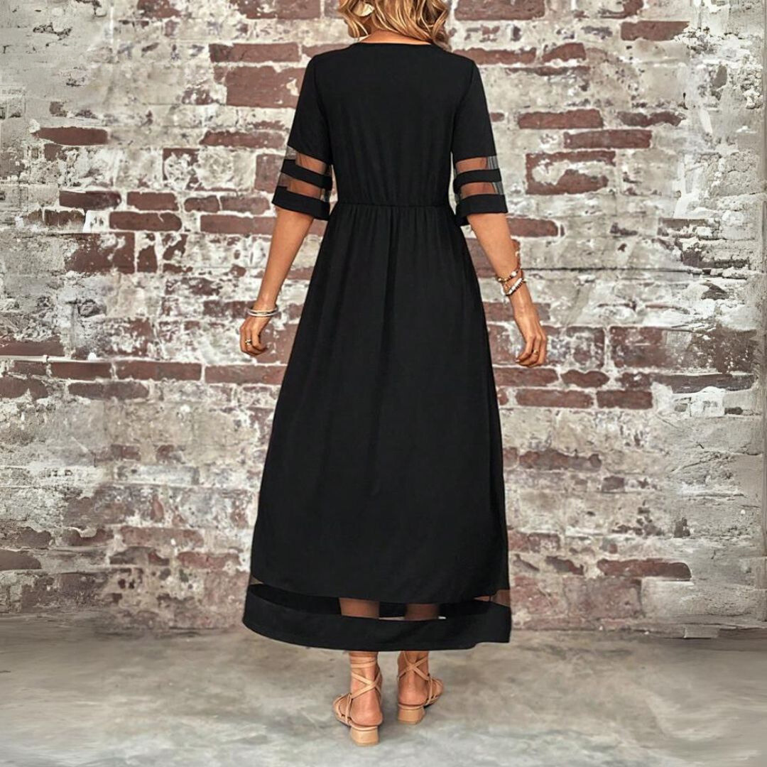 Aubrey™ – Flatterende Midi-jurk met Tummy-versteviging