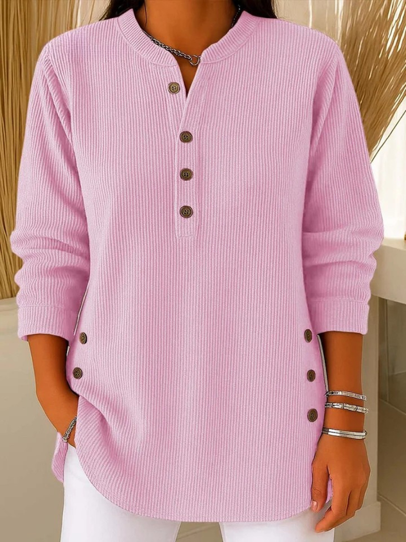 Mieke | Henley-tuniek met knopen