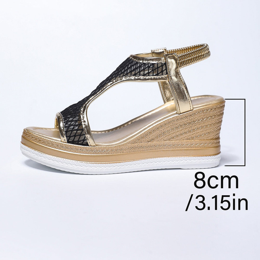 Émiline | Sandalen met Sleehak