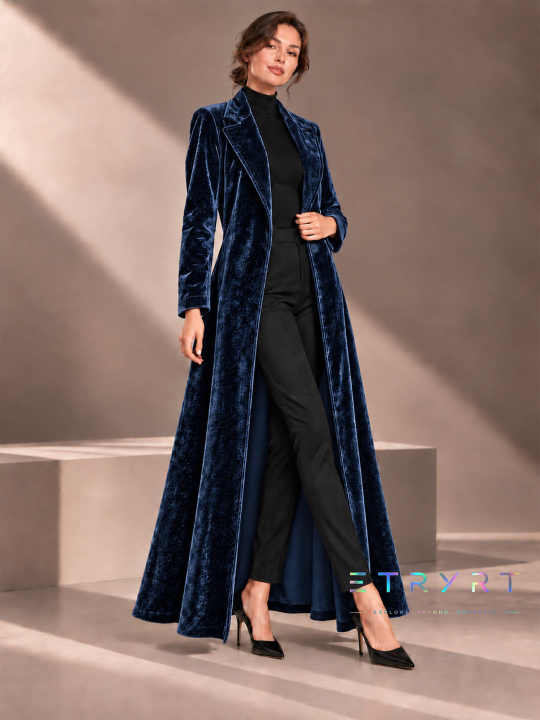 Béatrice | Lange open velvetjas