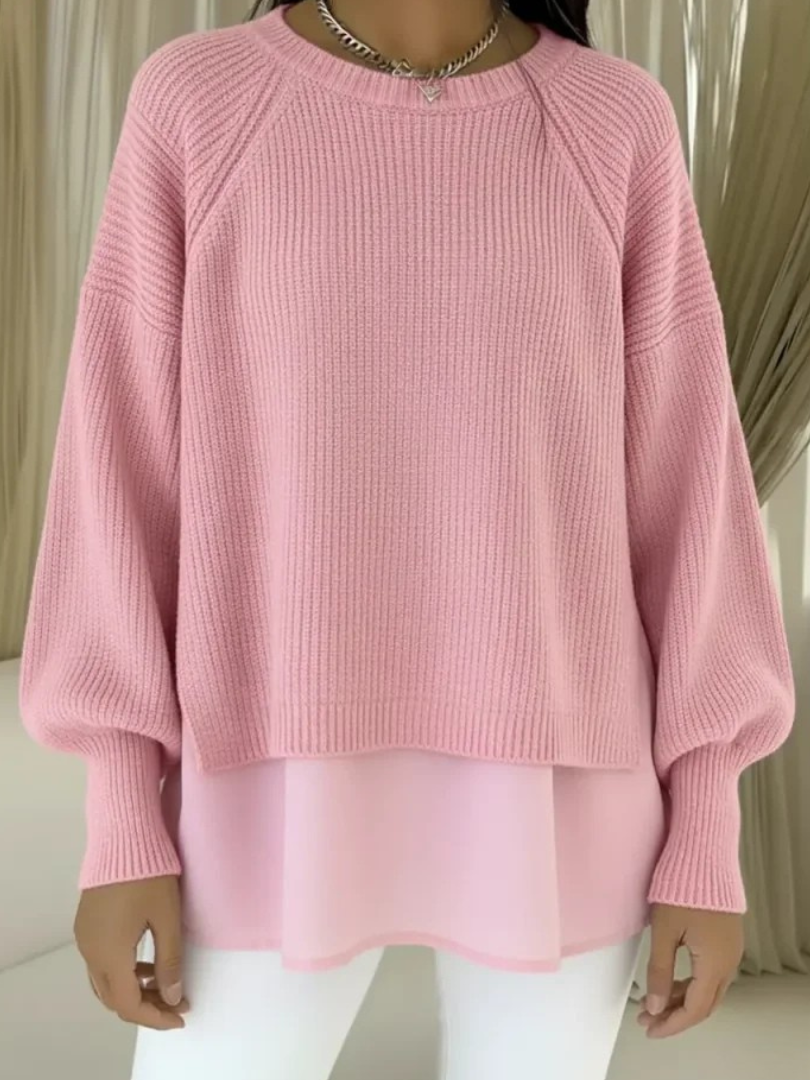 Teuntje | Trui met gelaagde look