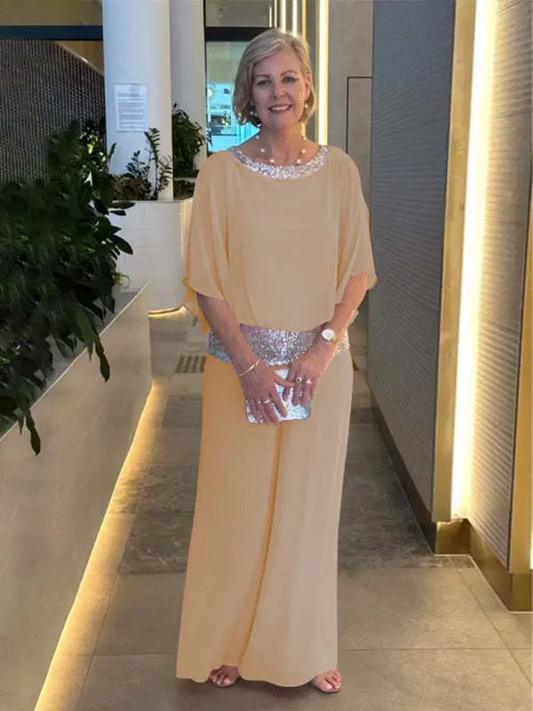 Nessa™ Klasse Elegant Set | Ontspannen Top en Wijde Broek