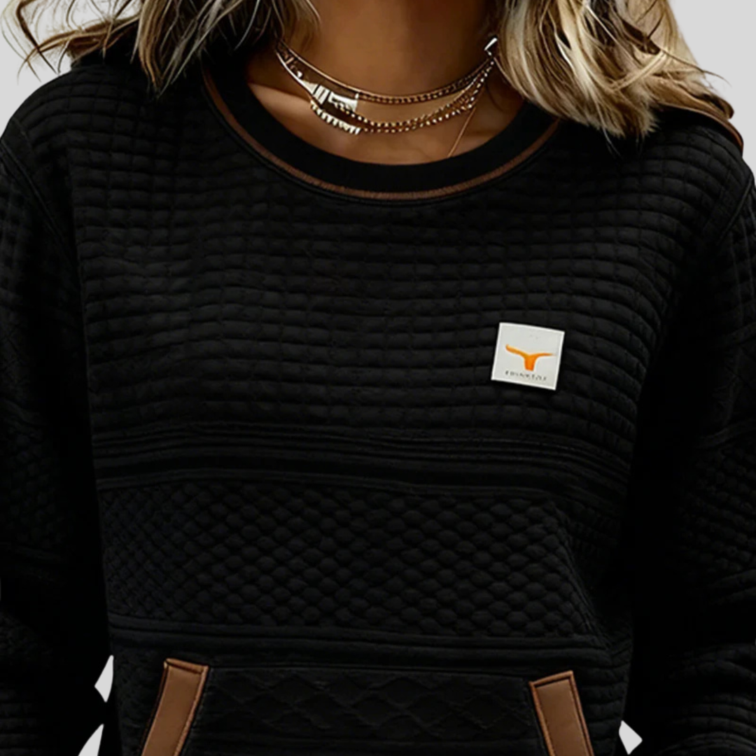 Noelle™ | Crew Neck Kleurblok Sweatshirt