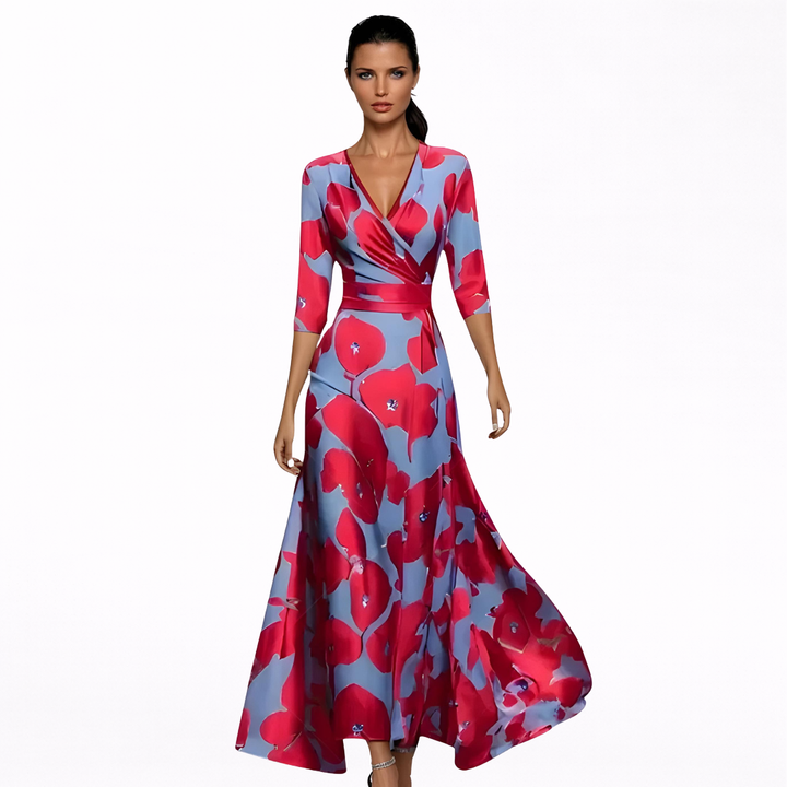 Emilia | Maxi Bloemige Elegante Jurk