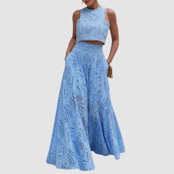 Tallie™ Verfijnde Twee-Delige Set | Elegante Twee-Delige Set voor Zomerse Chic