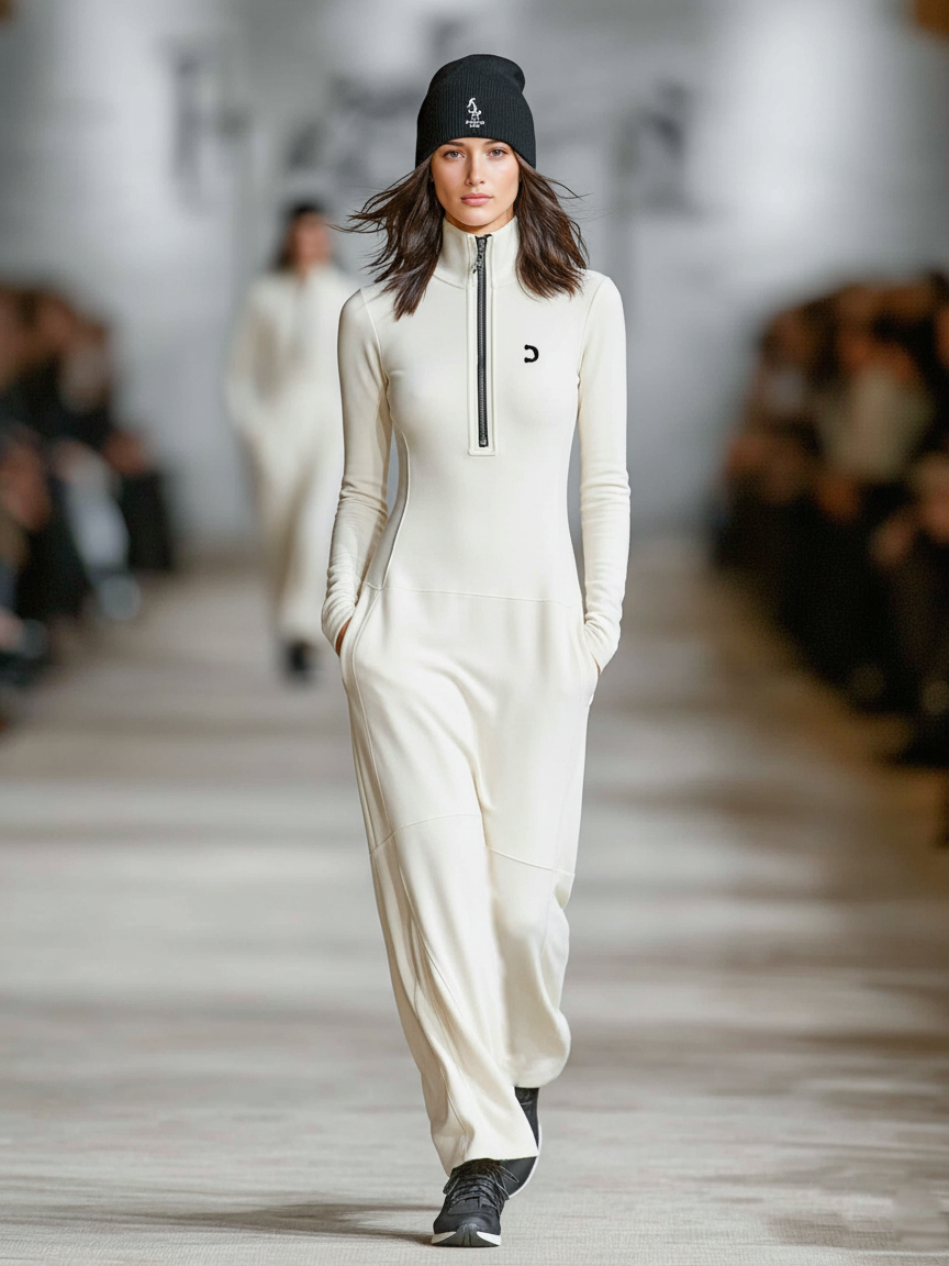 Elise™ | Maxi-jurk met hoge hals en zachte afwerking